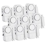 VisorTech 9er-Set Mini-Tür- und Fensteralarme 95 dB 2 Jahre Batterielaufzeit