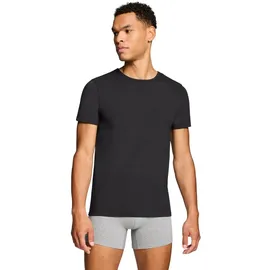 Levi's Herren T-Shirts, 2er Pack - Solid Crew 2P, Rundhals, Cotton Stretch, Schwarz XL