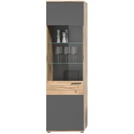 Möbel Boss Vitrine Mason 57 x 37 x 200 cm Grau