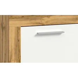 VCM Sideboard Jam 125 x 80 x 35 cm Eiche Wotan / Weiß