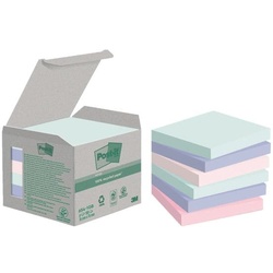 Post-it Notes (Recycle) Haftnotizblock 76 x 76 mm »Recycling Notes«, 6 Stück grün