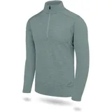 normani Outdoor Sports Merino Langarm mit 1/4 Zipper Canberra Blau 4XL