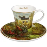 GOEBEL Claude Monet Espressotasse mit Untertasse Artis Orbis - Das Künstlerhaus aus Fine Bone China 0,1L, Höhe: 8cm, 67-011-64-1