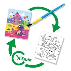 SES Creative Malbuch Malen mit Wasser Fantasie 00133 mit Wasserstift