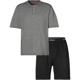 s.Oliver Pyjama grau/schwarz XL