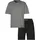s.Oliver Pyjama grau/schwarz XL