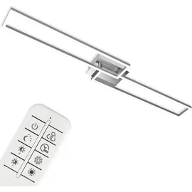 Briloner CCT LED Deckenleuchte 40 W aluminium-chrom