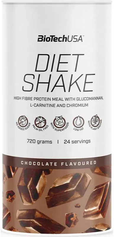 BioTechUSA Diet Shake Pulver zur Herstellung von Getränken Geschmack Chocolate 720 g