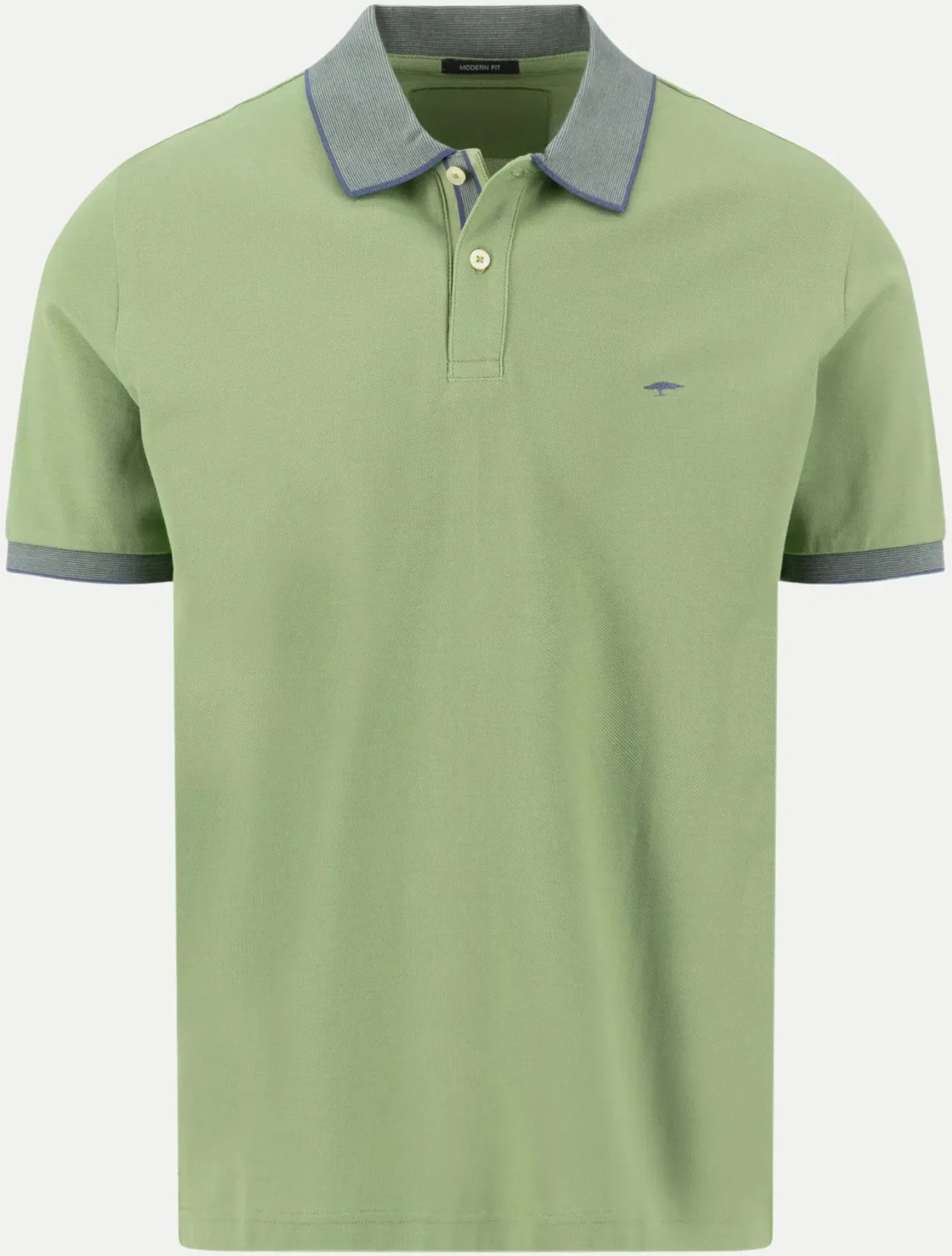 Poloshirt mit Kontrastdetails Grün XL