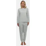 SCHIESSER Schlafanzug Organic Cotton in Grau | Gr.: 48