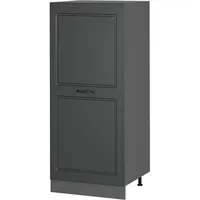 Vicco Herdumbauschrank R-Line, Anthrazit Landhaus/Anthrazit, 60 cm