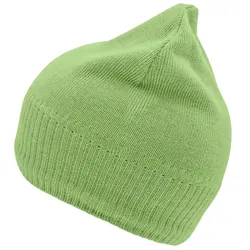 Strickmütze "MB7925" Fleece-Futter - lime green