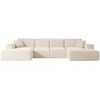 Altdecor Wohnlandschaft, Beige, Textil, 6-Sitzer, U-Form, 344x73x165 cm, Wohnzimmer, Sofas & Couches, Wohnlandschaften, Wohnlandschaften in U-Form
