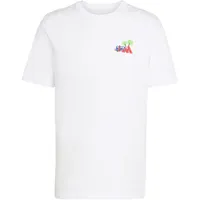 adidas Mini Embroidery Surfing Graphic T-Shirt weiß 3XL