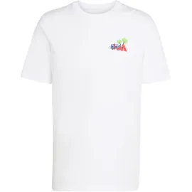 adidas Mini Embroidery Surfing Graphic T-Shirt weiß 3XL