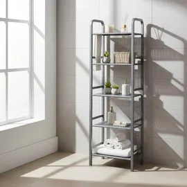 Haku-Möbel Standregal 40 x 28 x 137 cm Grau