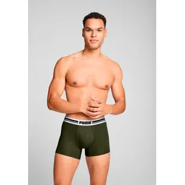 Puma Everyday Placed Logo Boxer Schwarz/Grün M 2er Pack