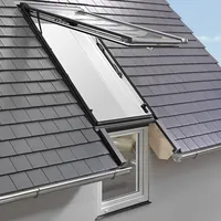 Roto Designo R1 Wohn-Fassadenanschlussfenster R19B 13x/09x K1KIF Größe 13x/09x, Kunststoff weiß, 3fach Premium, Alu Anthrazit-Metallic