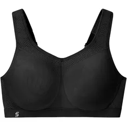GLAMORISE Nahtloser Sport-BH für hohe Belastung - Schwarz Unterwäsche   Damen 