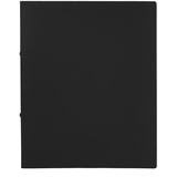 IDENA Ringbuch im Format DIN A4, 2-Ring-Mechanik mit 16 mm Durchmesser, 20mm Rückenbreite, schwarz, 1 Stück