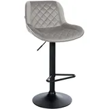 CLP Barhocker Kasson grau/Samt