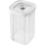 Zwilling FRESH & SAVE CUBE Box, 2S, Modulare & Stapelbare Vorratsdose, Luftdichte & Vakuumierbare Aufbewahrung, Spülmaschinengeeignet, Transparent