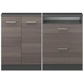 Vicco Rion 2er Set Edelgrau/Anthrazit/Anthrazit