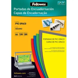Fellowes Deckblätter PVC 100 St. Schwarz