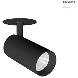 Brumberg LED Halbeinbau-Richtstrahler TRAXX MIDI, 230V AC, 50 Hz, 23W, 25°, 3500K, 2962lm, CRI > 90, rund, schwarz BRUM-88792185