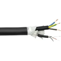 DAP AUDIO PMC-216 AUDIO Strom/Signalkabel – schwarzer Mantel – schwarze Ummantelung