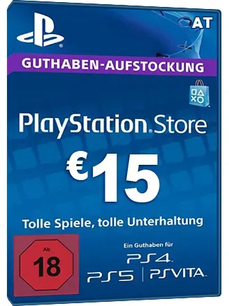 PSN Card 15 Euro [Österreich] - Playstation Network Guthaben