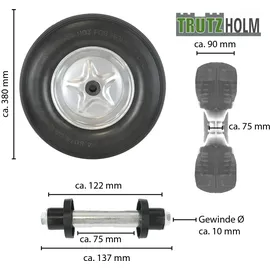 Trutzholm Schubkarrenrad Vollgummi Pannensicher 4,80/4,00-8