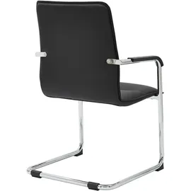 CLP Freischwinger Seattle Kunstleder schwarz 2er Set