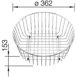 Blanco Geschirrkorb Edelstahl