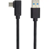 PremiumCord USB Kabel Typ C / M 90° gebogener Stecker - USB 3.0 A / M, 3m,
