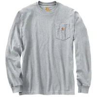 CARHARTT K126 Pocket Langarmshirt - heather Grey - S