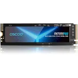 OSCOO 2TB NVMe Gen 5.0 SSD, bis zu 14.000 MB/s, 3D TLC NAND, DRAM-Cache, Graphen-Kühlkörper, M.2 NVMe PCIe 2280 Gen5x4 SSD für KI-Anwendungen, Gaming, PS5, Laptop, PC und leistungsstarke Workstations