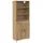 vidaXL Highboard 2-Tlg Artisan-Eiche Holzwerkstoff 3416048