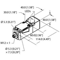 Turck Sensor bündig PNP, Schließer BI15U-CP40-AP6X2-H1141