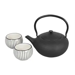 BREDEMEIJER Stövchen Gusseisen Hunan schwarz