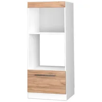 Vicco Geräteumbauschrank Fame-Line 60 x 58 x 153,6 cm Goldkraft Eiche/Weiß