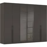 Rauch Drehtürenschrank SKAT SHINE 301 x 235 x 63 cm Schwarz/Grau