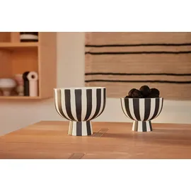 OYOY Toppu Schale 15 x H 13 cm, schwarz-weiß