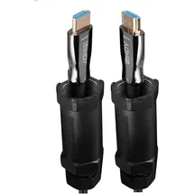 Lindy Fibre Optic Hybrid HDMI 8K60 Kabel 20 m Schwarz
