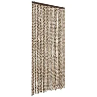 VidaXL Fliegenvorhang Beige und Braun 100x200 cm Chenille
