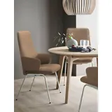 Stressless® Polsterstuhl Laurel, High Back mit Armlehne, Größe L, mit Beinen aus Stahl in Chrom matt braun