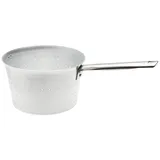 Pentole Agnelli Aluminium Sieb mit Griff und Haken, Edelstahl, silberfarben, Edelstahl, Silber, 22 cm