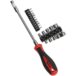 BGS DIY 20131 Satz Schraubendreher und Bits mit flexiblem Schaft 31 teilig