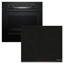 Bosch Herdset Backofen AutoPilot + Induktionskochfeld HomeConnect autark 60cm