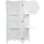DESIGN DELIGHTS Paravent RAUMTEILER "COTTAGE II", Trennwand mit Regalböden, Paravent Regal, w weiß